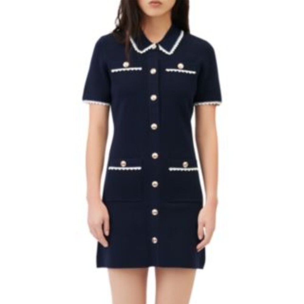 ISO Maje Roliano dress in Blue XS/34